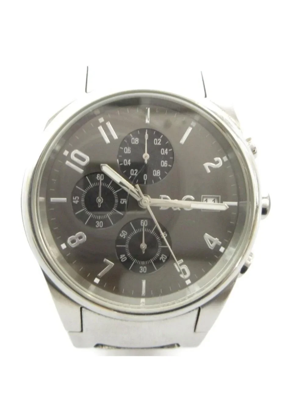 Dolce & Gabbana D&G Watch Quartz Chronograph Carre Date Silver